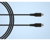 FIXED Liquid Silicone Cable USB-C - USB-C 0,3m 60W (czarny) - 1484707 - zdjęcie 3